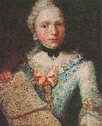 Angelica Kauffmann Self-portrait as singer, holding a sheet of music oil